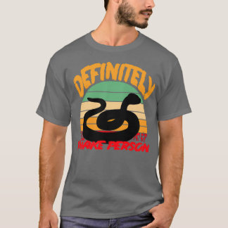 CAMISETA DEFINITIVAMENTE UNA PERSONA DE SNAKE VINTAGE CLÁSI