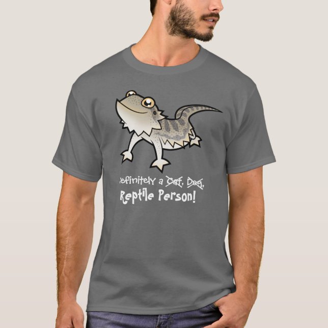 Camiseta Definitivamente una persona del reptil (dragón (Anverso)