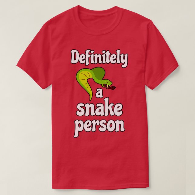 Camiseta Definitivamente una persona serpiente 12 (Diseño del anverso)