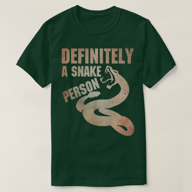 Camiseta Definitivamente una persona serpiente Una persona  (Diseño del anverso)