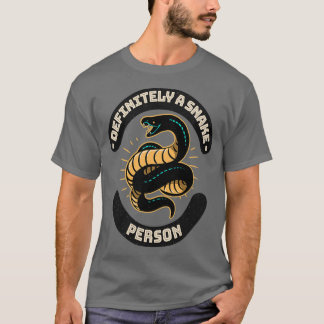 Camiseta Definitivamente una persona serpiente Una persona