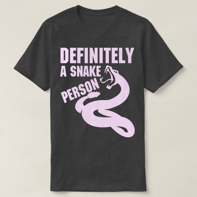 Camiseta Definitivamente una persona serpiente Una persona  (Diseño del anverso)
