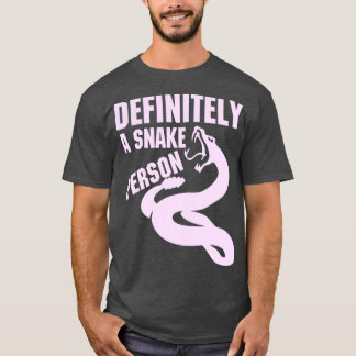 Camiseta Definitivamente una persona serpiente Una persona 