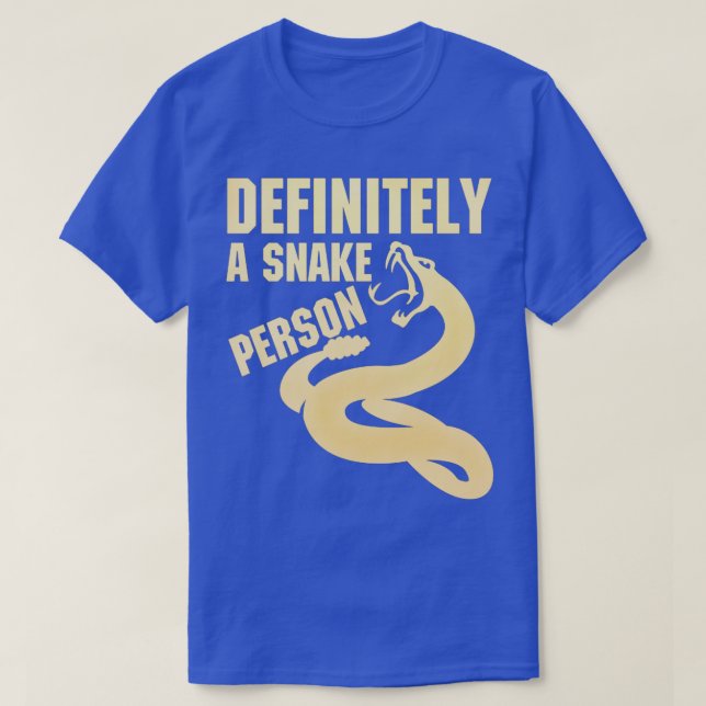 Camiseta Definitivamente una persona serpiente Una persona  (Diseño del anverso)