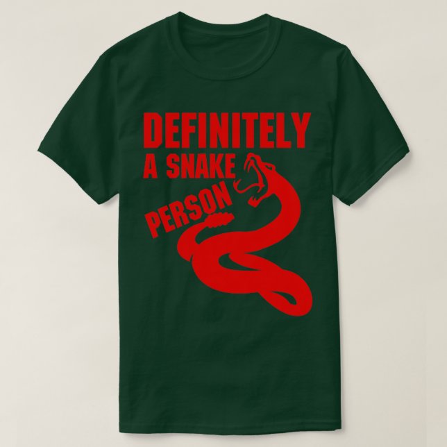 Camiseta Definitivamente una persona serpiente Una persona  (Diseño del anverso)