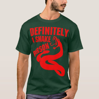 Camiseta Definitivamente una persona serpiente Una persona