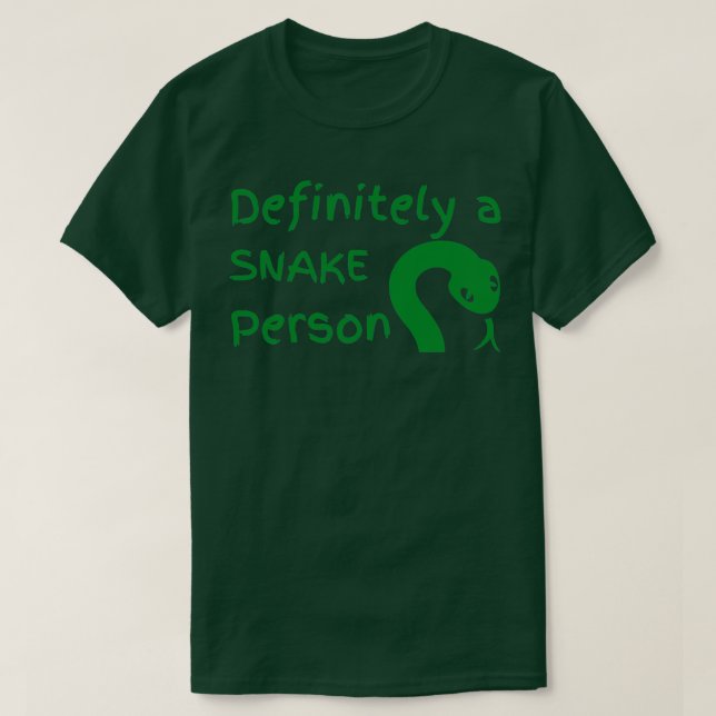 Camiseta Definitivamente una persona serpiente Una persona  (Diseño del anverso)