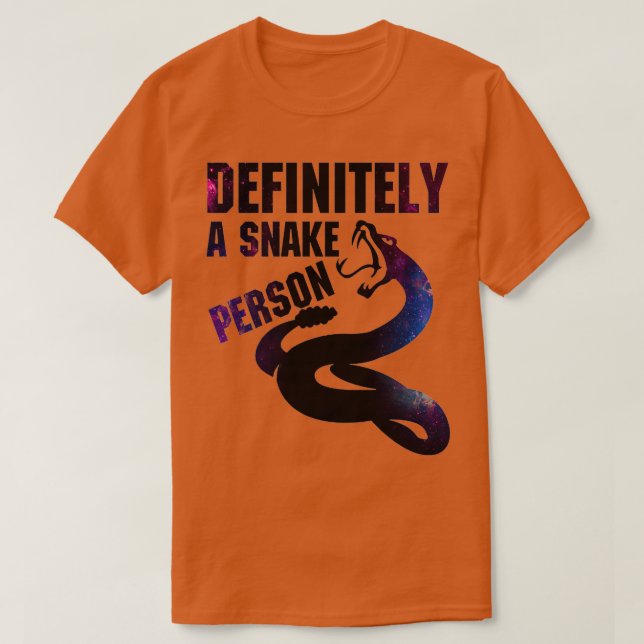 Camiseta Definitivamente una persona serpiente Una persona  (Diseño del anverso)