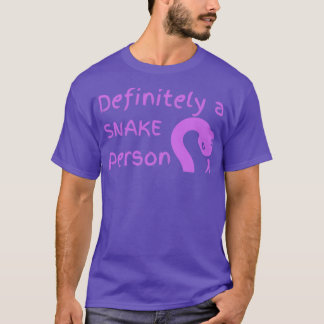 Camiseta Definitivamente una persona serpiente Una persona