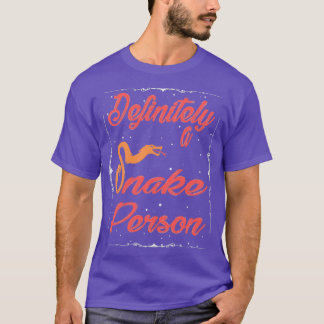 Camiseta Definitivamente una persona serpiente Una persona