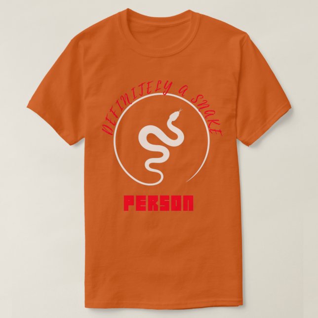 Camiseta Definitivamente una persona serpiente White Snake  (Diseño del anverso)