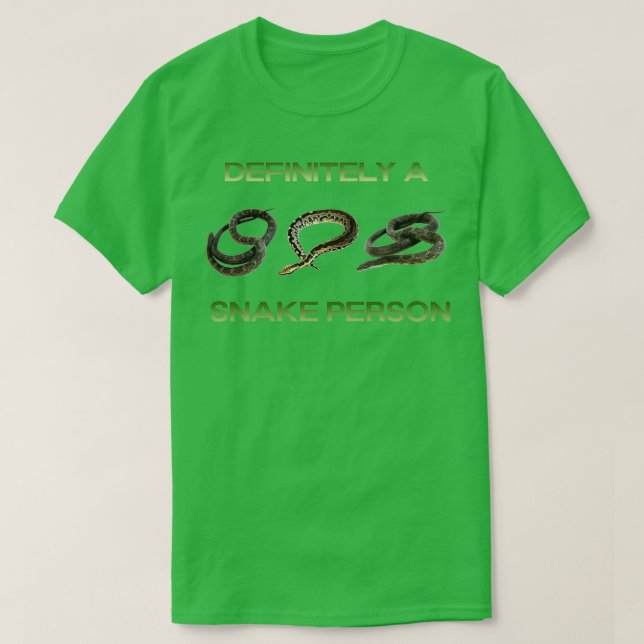 Camiseta Definitivamente Una Serpiente (32) (Diseño del anverso)