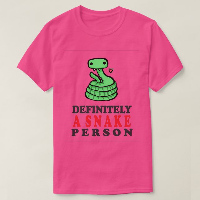 Camiseta Definitivamente Una Serpiente (52) (Diseño del anverso)