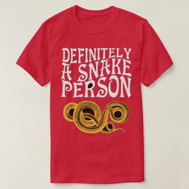 Camiseta Definitivamente Una Serpiente (54) (Diseño del anverso)