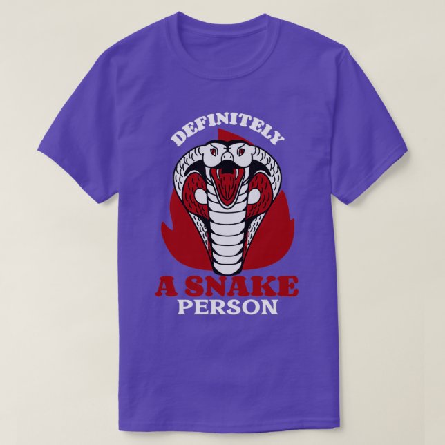Camiseta Definitivamente Una Serpiente Divertida (Diseño del anverso)