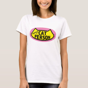 Camiseta Definitivamente una silueta de cabeza de gato para