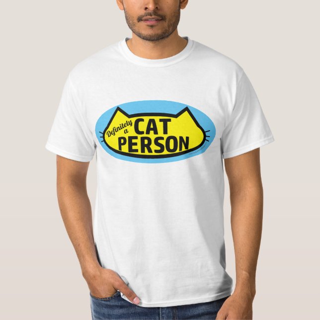 Camiseta Definitivamente una silueta de cabeza de gato para (Anverso)