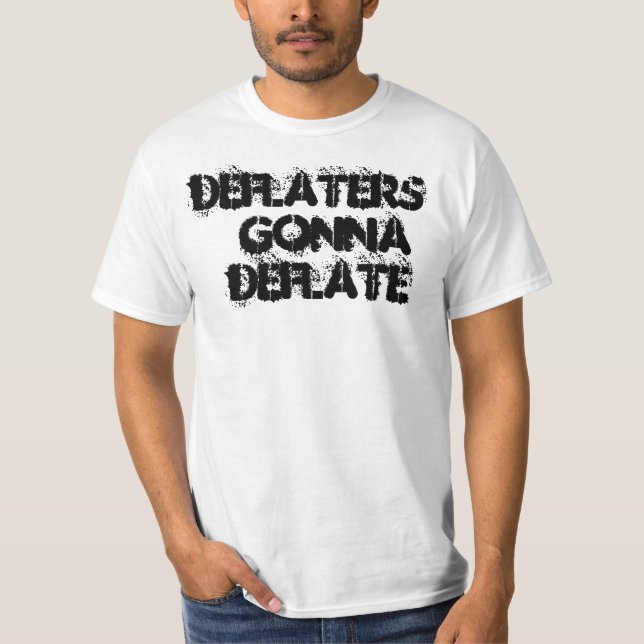 Camiseta Deflaters que va a desinflar (Anverso)
