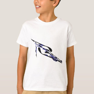 Camiseta Deformación de tiempo de dimensión azul
