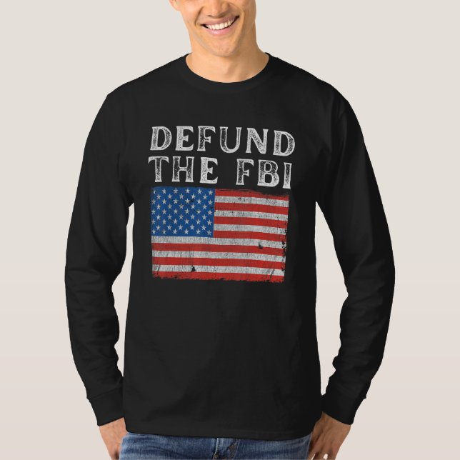 Camiseta Defund the FBI American Flag Political (Anverso)