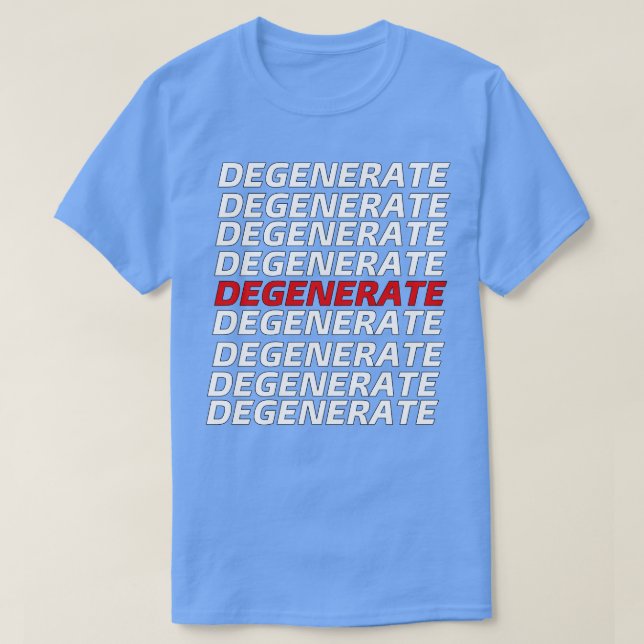 CAMISETA DEGENERAR (Diseño del anverso)