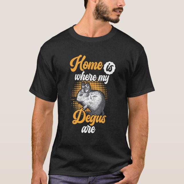 Camiseta Degu es mi hogar Rodent común Degu (Anverso)