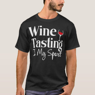 Camiseta Degustación de vino es mi fondo no atlético de alc