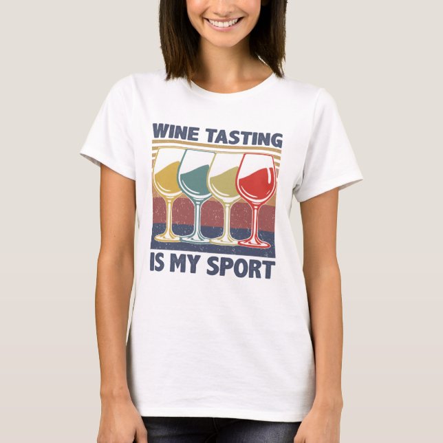Camiseta Degustación de vino es mi regalo de cosecha de alc (Anverso)