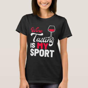Camiseta Degustación de vino Mi Bebedor de vino alcohólico