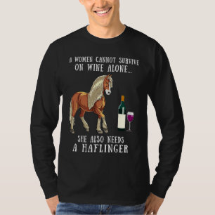 Camiseta Degustación de vino y equitación de caballo Haflin