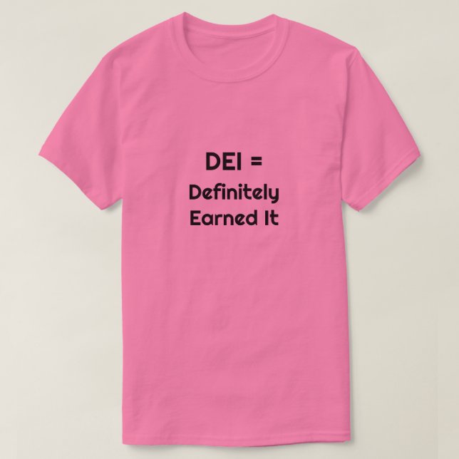 Camiseta DEI = Definitivamente se la Ganó  (Diseño del anverso)