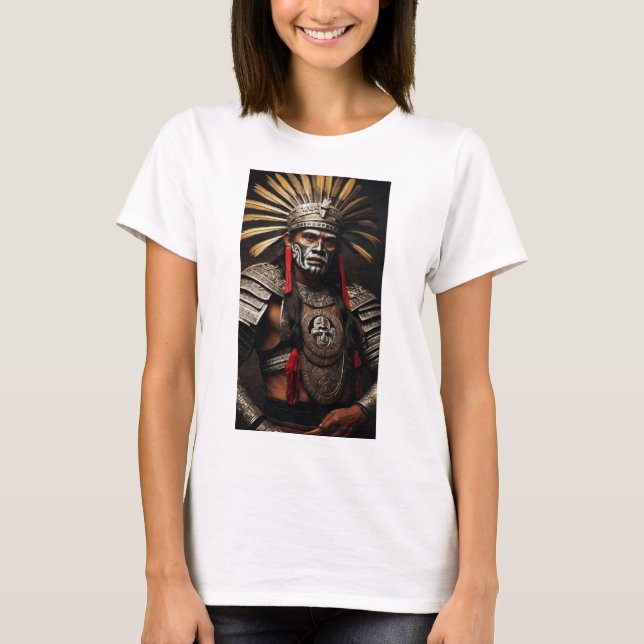 Camiseta Deidad nocturna Tezcatlipoca - Mitología azteca me (Anverso)