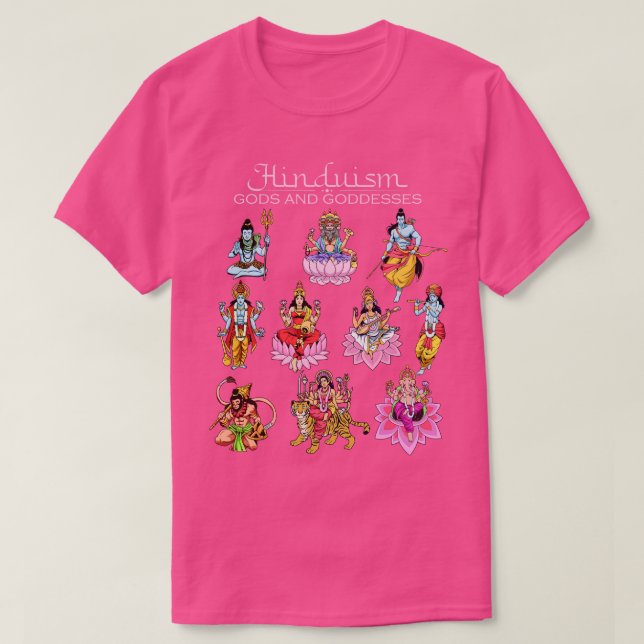 Camiseta Deidades hindúes (Diseño del anverso)