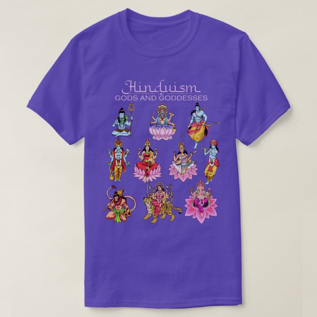 Camiseta Deidades hindúes (Diseño del anverso)