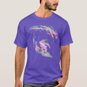 Camiseta Deigirl Space Astronauta Surf LGBT Demigirl Flag D