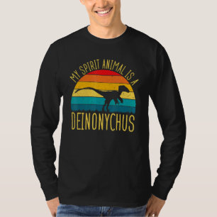 Camiseta Deinonychus Es Mi Espíritu Dinosaurio Animal