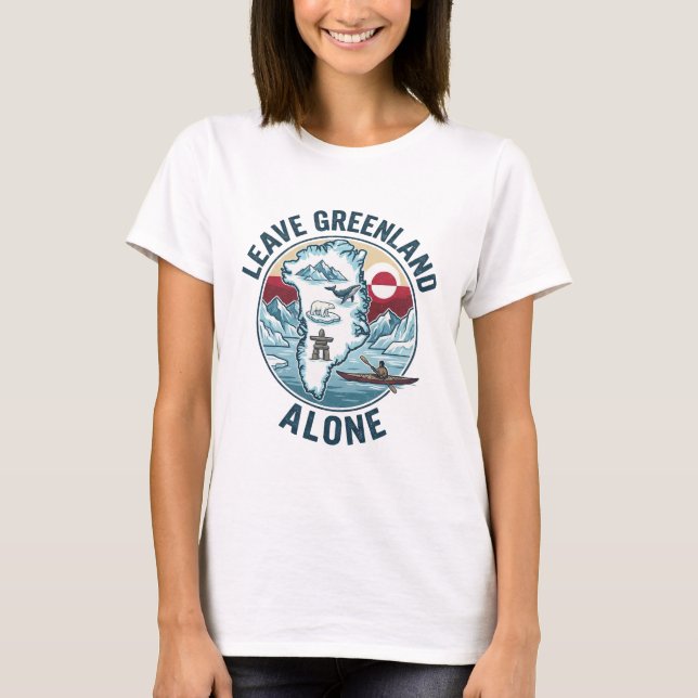 Camiseta Deja a Groenlandia en paz (Anverso)