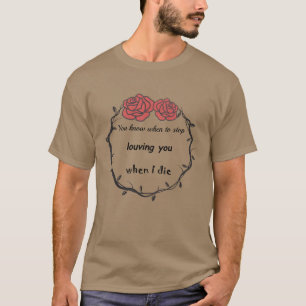 Camiseta deja de amar la ropa genial por amor a la familia