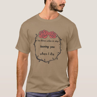 Camiseta deja de amar la ropa genial por amor a la familia