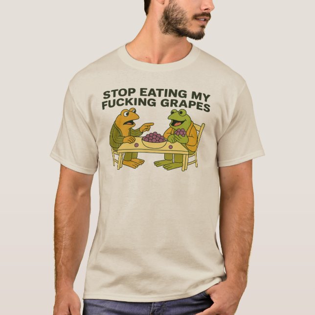 Camiseta deja de comer mis putas uvas (Anverso)
