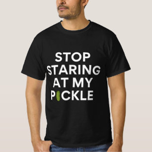 Camiseta Deja de empezar mi pickle sucio bromista Halloween