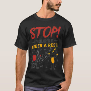Camiseta Deja de estar bajo un divertido juego musical de m