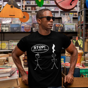 Camiseta Deja de estar bajo un gracioso humor musical de la