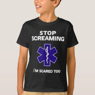 Camiseta Deja de gritar me asusta demasiado divertido regal