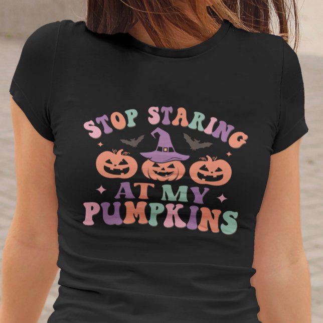 Camiseta Deja De Mirar A Mi Bruja De Halloween De Las Calab (Subido por el creador)
