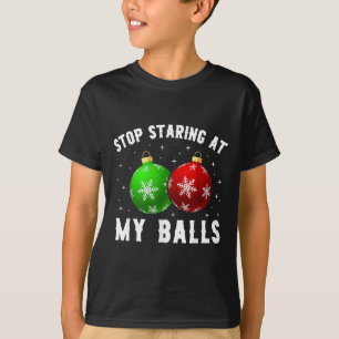 Camiseta Deja De Mirar A Mis Divertidos Navidades Adultos H