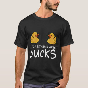 Camiseta Deja De Mirar A Mis Patos De Goma Duckling Yellow 
