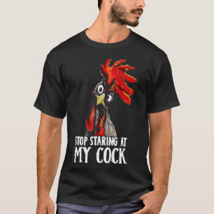 Camiseta Deja de mirar mi cocina - Pollo, Humor sarcástico