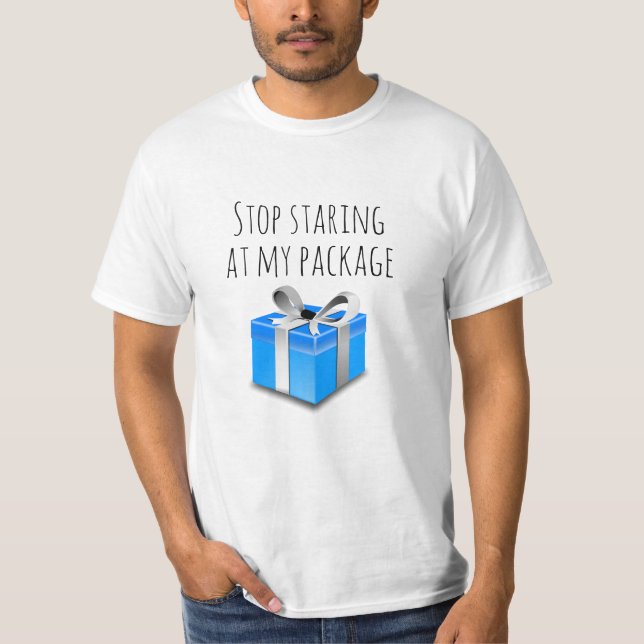 Camiseta Deja De Mirar Mi Paquete (Anverso)