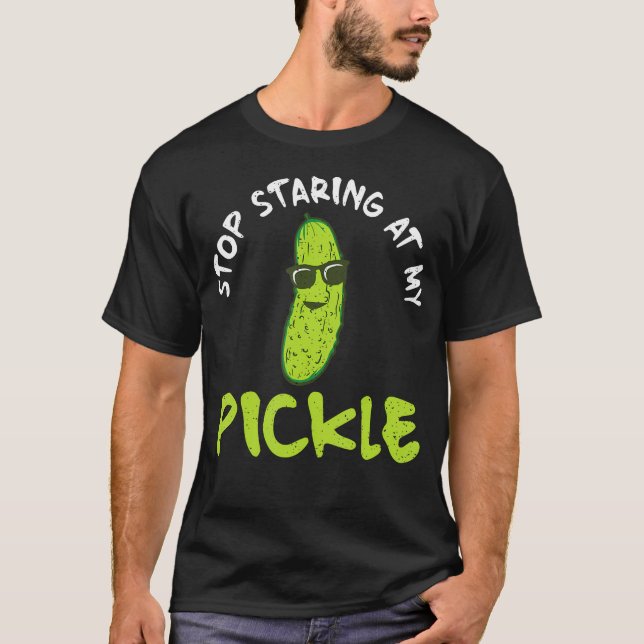 Camiseta Deja de Mirar Mi Pepino (Anverso)